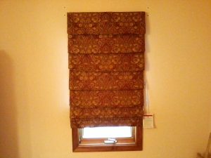 Roman shade installed in Chester Springs, PA home.