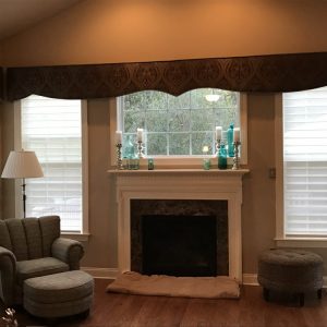 Sheer Shades and cornices in Chester Springs, PA living room