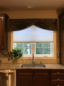 Cellular shade & turbin valance installed in Chester Springs, PA