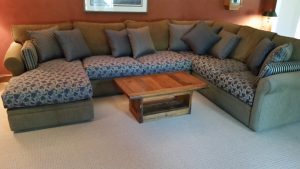 Reupholstered cushions: Glenmoore, PA