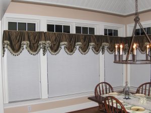 Kingston valance on dining room windows