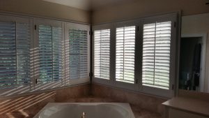 Plantation shutters in Pottstown, PA bathroom