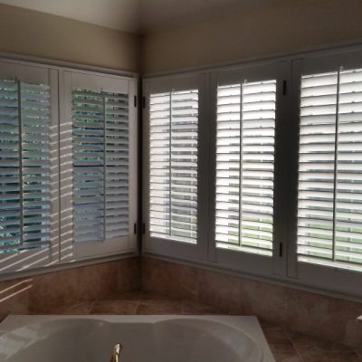 Plantation shutters in Pottstown, PA bathroom