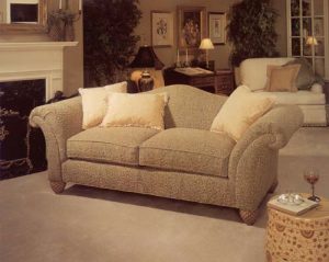 Gorgeous tone on tone two seat sofa.